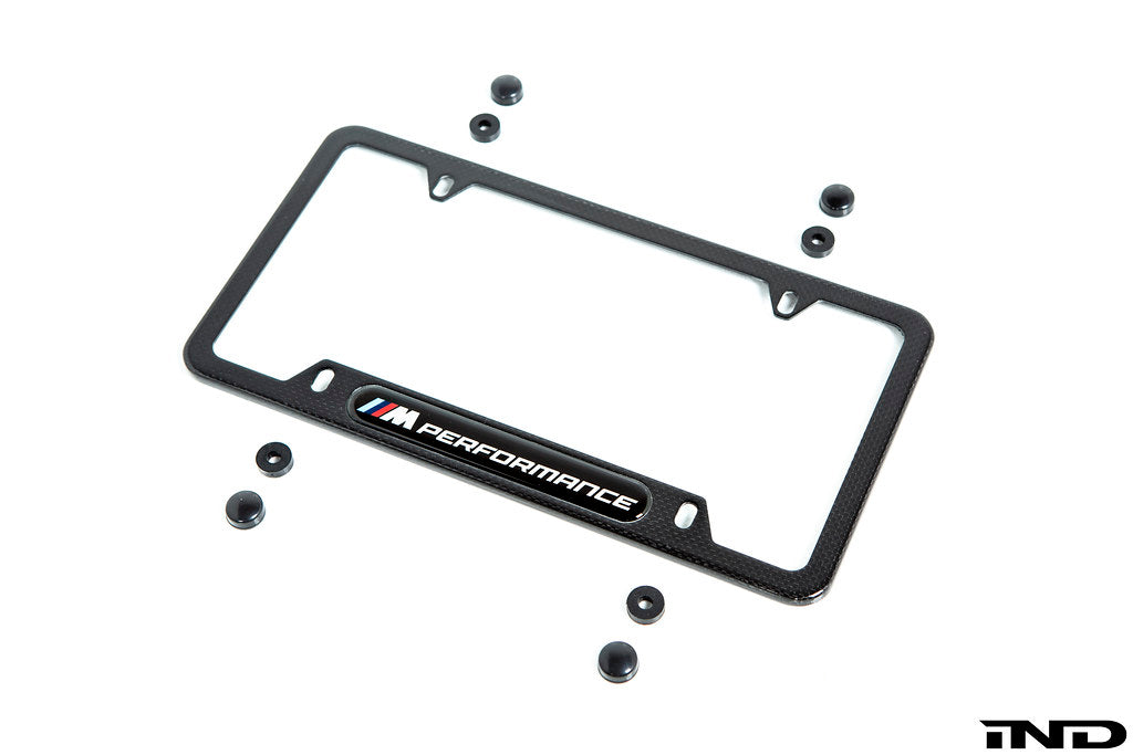 BMW M Performance Carbon Plate Frame Park Auto Motorsports