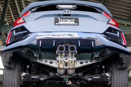 HKS HI-POWER SPEC-L2 EXHAUST SYSTEM: 2017+ HONDA CIVIC SPORT HATCHBACK