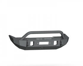 Road Armor 18-20 Jeep Wrangler JL Stealth Front Winch Bumper w/Pre-Runner Mid Width - Tex Blk