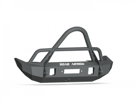 Road Armor 18-20 Jeep Wrangler JL Stealth Front Winch Bumper w/Stinger Mid Width - Tex Blk