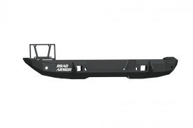 Road Armor 18-20 Jeep Wrangler JL Stealth Rear Bumper Mid Width w/Tire Carrier Hole - Tex Blk