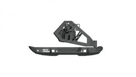 Road Armor 18-20 Jeep Wrangler JL Stealth Rear Bumper Mid Width w/Tire Carrier Assembly - Tex Blk