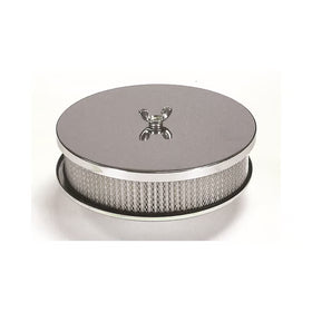 Mr. Gasket Air Cleaner - 6-1/2 Inch x 2 Inch - Chrome