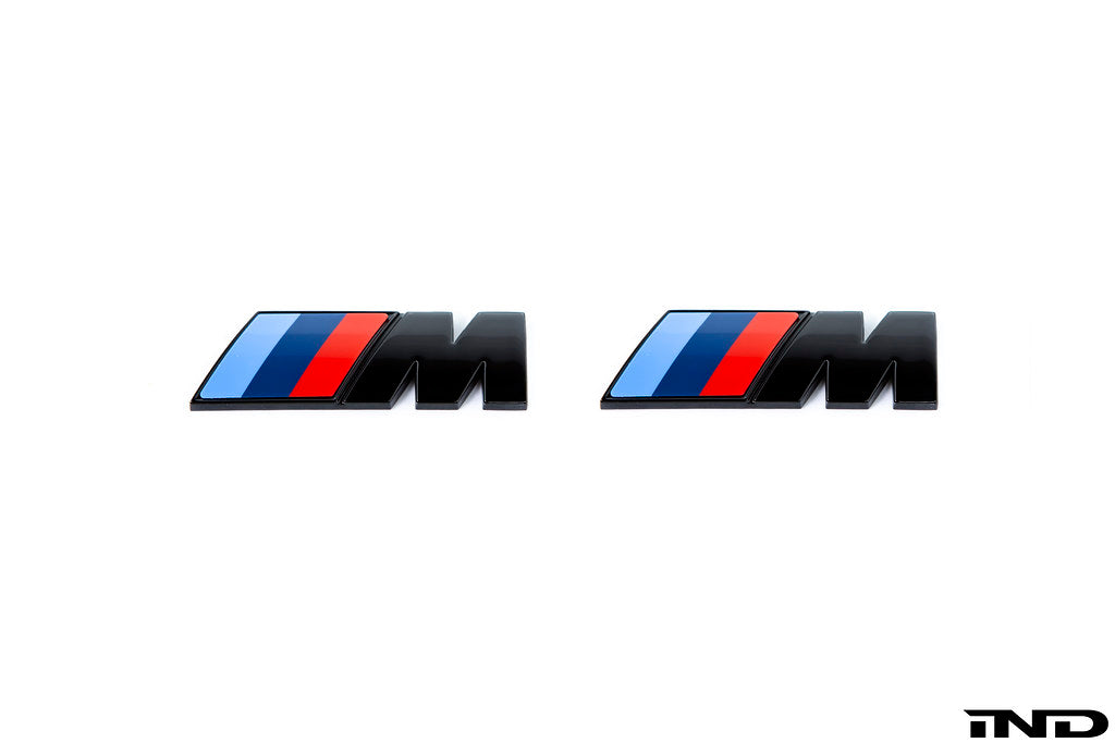 BMW M Fender Emblem Set - Gloss Black