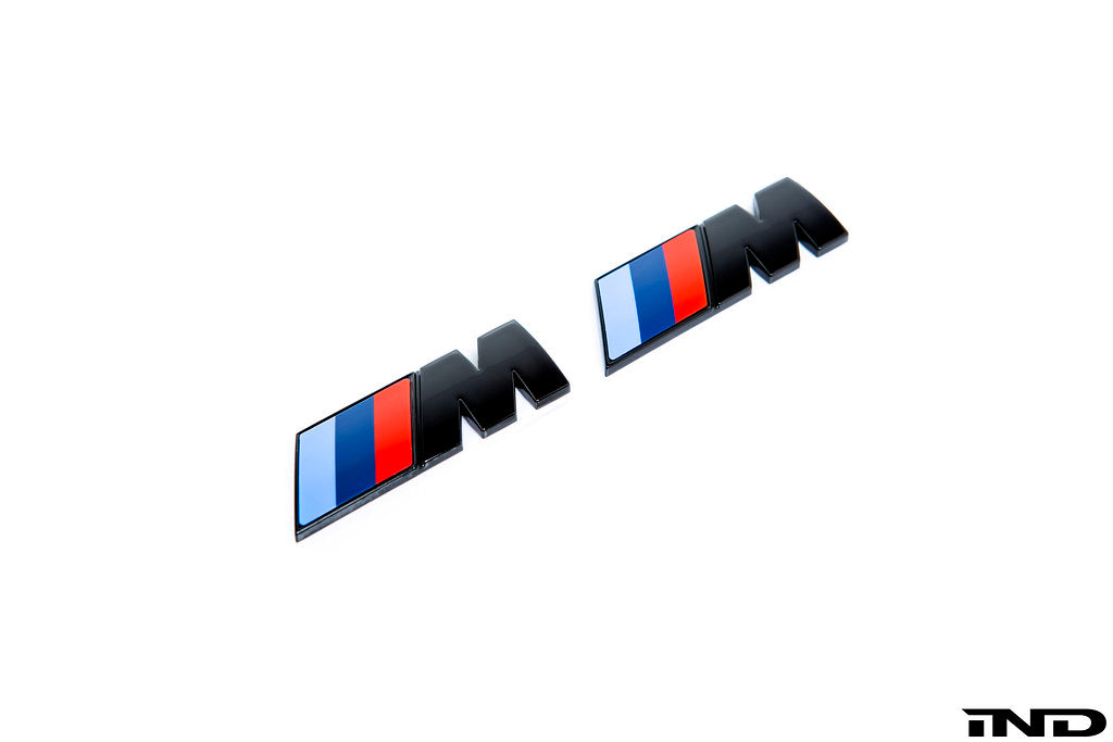 BMW M Fender Emblem Set - Gloss Black