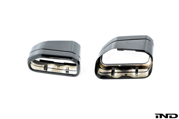 BMW G01 X3 / G02 X4 LCI M-Sport Exhaust Tip Set - Black Chrome