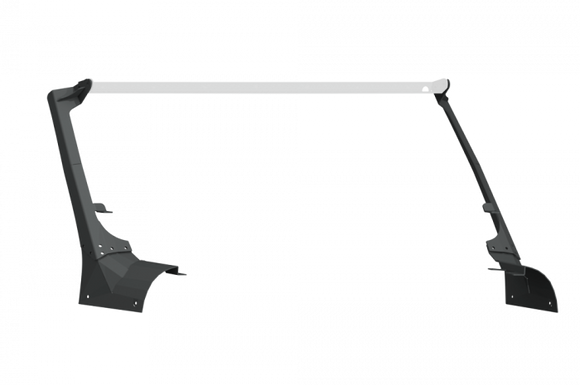 Road Armor 18-20 Jeep Wrangler JL Stealth A-Pillar Light Mounts 51.5in w/Lower Mount - Tex Blk