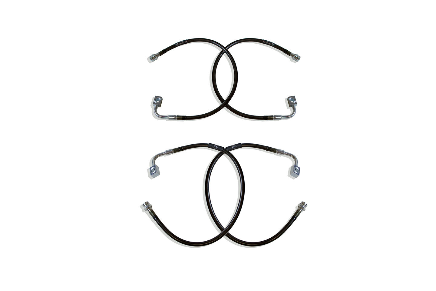 MaxTrac 07-18 Jeep Wrangler JK 2WD/4WD Front & Rear Extended Brake Line Kit