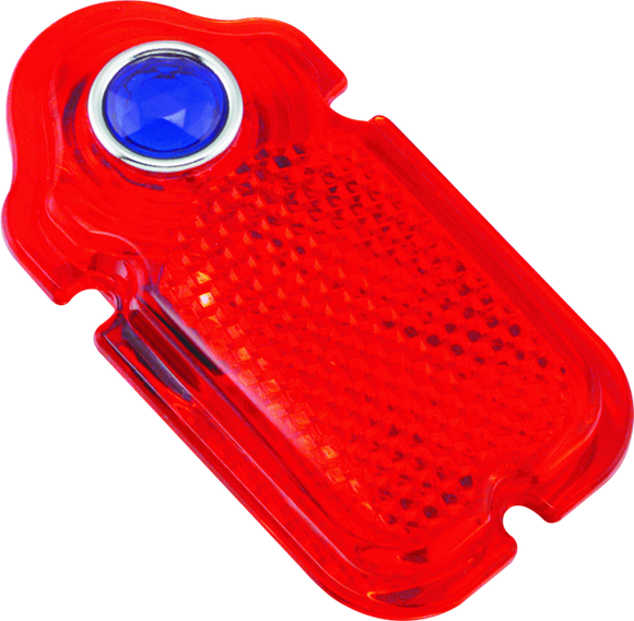 Bikers Choice Blue Dot Taillight Lens 47-54 Tombstone Replaces H-D 68090-47