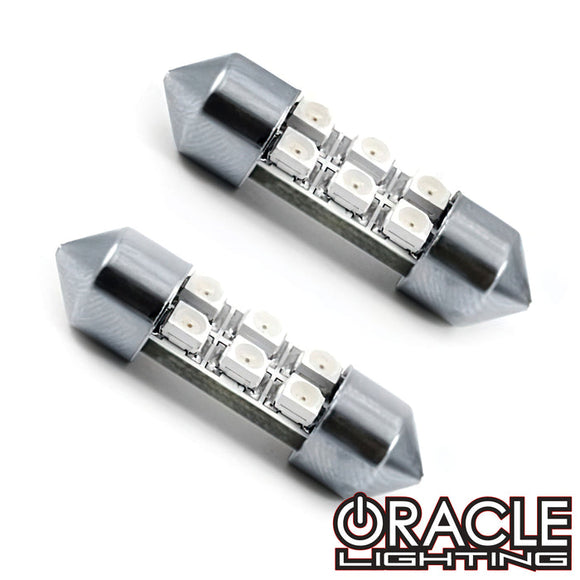 Oracle 31MM 6 LED SMD Festoon Bulbs (Pair) - Cool White SEE WARRANTY