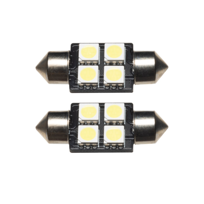 Oracle 33MM 4 LED 3-Chip Festoon Bulbs (Pair) - Cool White SEE WARRANTY