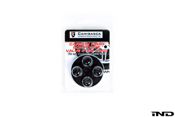 Camisasca Carbon Alloy Valve Stem Cap Set