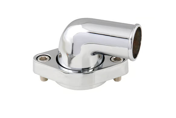 Mr. Gasket O-ring Style Chrome Water Neck - 90 degree