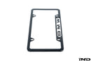 BMW Nameplate Black Stainless Steel License Plate Frame-4