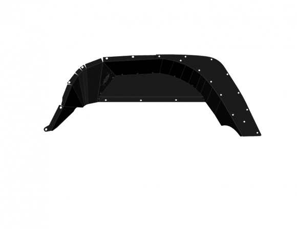Road Armor 18-21 Jeep Gladiator JL Stealth Rear Fender Liner Body Armor - Black Steel