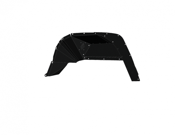 Road Armor 18-21 Jeep Gladiator JL Stealth Rear Fender Liner Body Armor - Black Steel