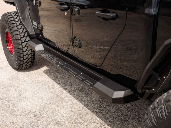 Road Armor 2020 Jeep Gladiator JT 4DR Stealth Running Board Step - Tex Blk