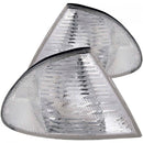 ANZO Corner Lights 1999-2001 BMW 3 Series E46 Euro Corner Lights Chrome-1