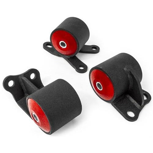 Innovative 92-95 Civic B/D Series Black Steel Mounts 95A Bushings (Auto Chassis Auto Trans)
