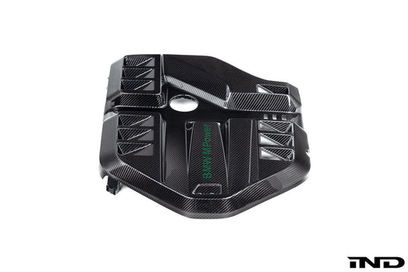 Eventuri G8X M2 / M3 / M4 S58 Black Carbon Engine Cover - IND Painted M Power