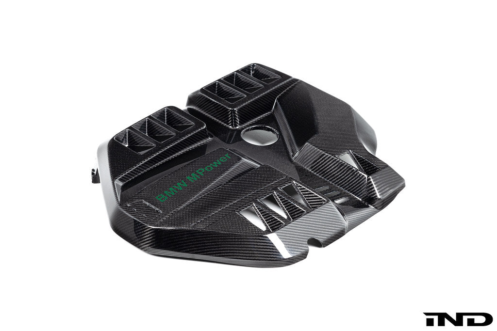 Eventuri G8X M2 / M3 / M4 S58 Black Carbon Engine Cover - IND Painted M Power