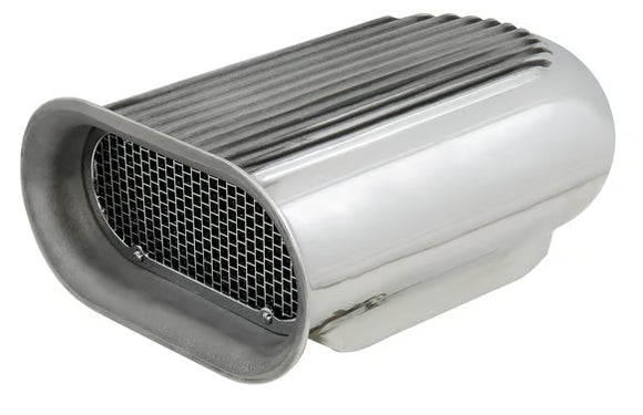 Mr. Gasket Hilborn Style Scoop - Single 4-Barrel - Polished Aluminum