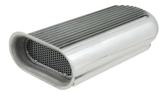 Mr. Gasket Hilborn Style Scoop - Dual 4-Barrel - Polished Aluminum