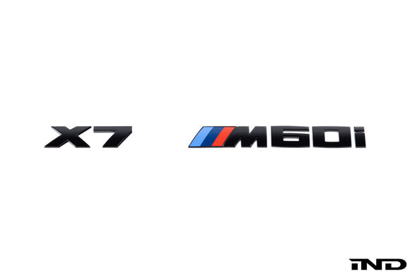 IND G07 X7 M60i Painted Trunk Emblem