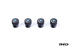 BMW M 50 Year Anniversary Heritage Valve Stem Cap Set - Black