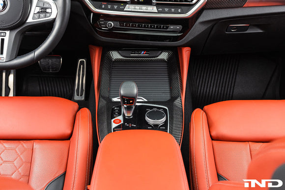 Indiv F97 X3M / F98 X4M LCI Carbon Center Console Trim - LHD
