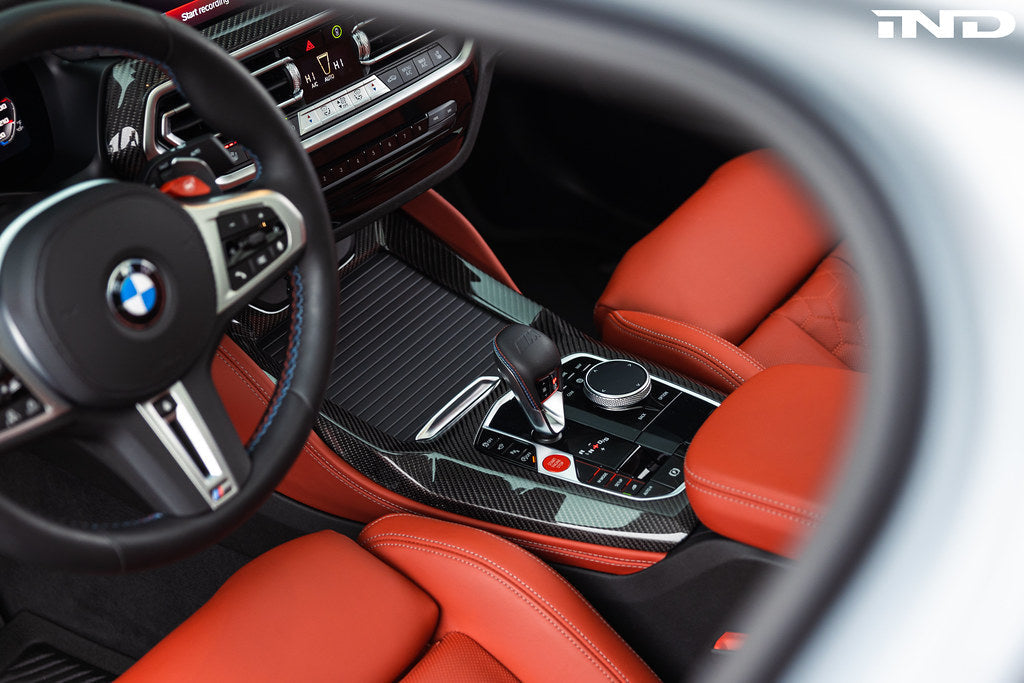 Indiv F97 X3M / F98 X4M LCI Carbon Center Console Trim - LHD