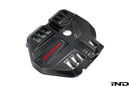 Eventuri G8X M2 / M3 / M4 S58 Black Carbon Engine Cover - IND Painted M Power-1