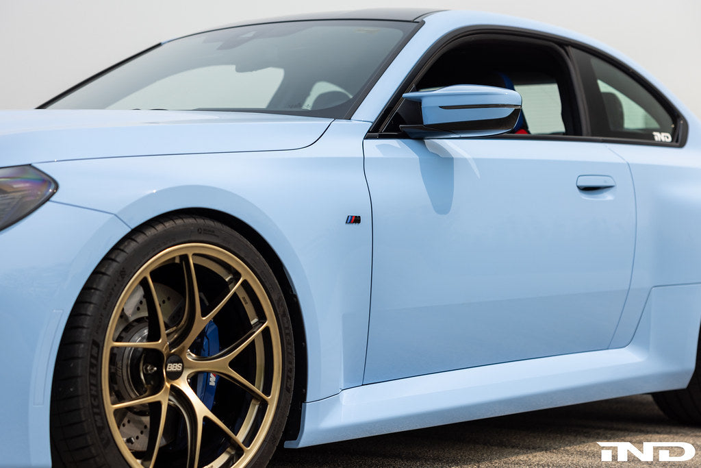 BMW M Fender Emblem Set - Gloss Black - 0
