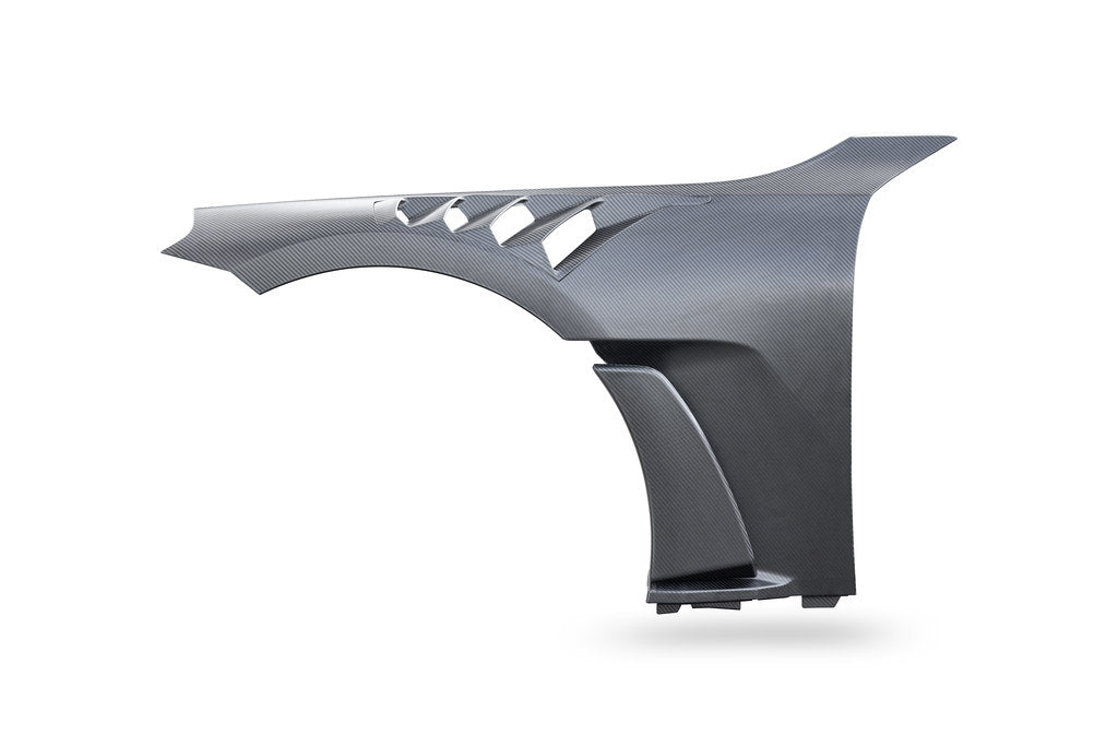 Alpha-N G87 M2 Carbon Vented Front Fender Set - V4 with Blades - 0