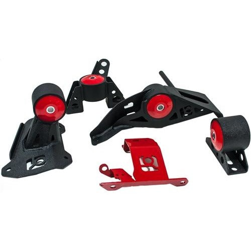 Innovative 12-15 Lotus EXIGE V6 Black Steel Mounts 75A Bushings