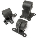 Innovative 90-93 Accord F-Series Black Steel Mounts 85A Bushings-1