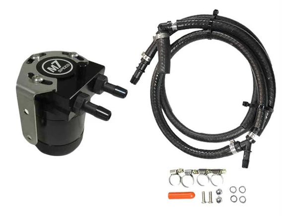 M7 Speed "Exact-Fit" Oil Catch Can Kit | Billet Aluminum | Black Anodized | Gen 1 (R52S-R53) | 53-310313