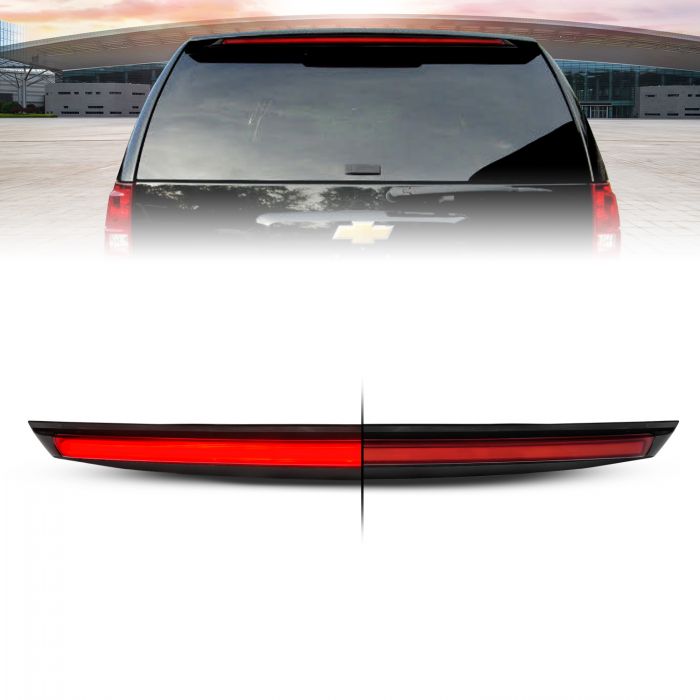 ANZO 2007-2014 Chevrolet Suburban 1500 LED 3rd Brake Light Black Housing Red Lens w/ Spoiler 1pc