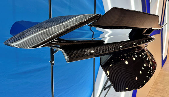 Type-GTG carbon fiber rear spoiler with Gurney Flap for 2024 Ford Mustang