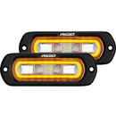 Rigid Industries SR-L Series Flush Mount LED Spreader Pair w/ Amber Halo - Universal-1