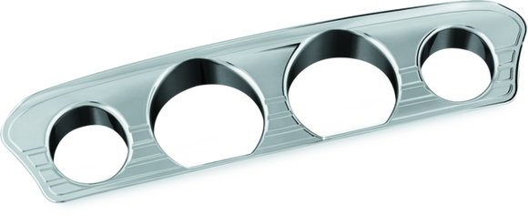 Kuryakyn Tri-Line Gauge Trim 14-Up Touring Models Chrome