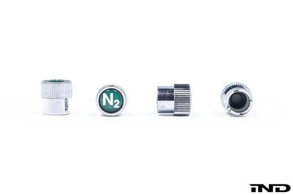 BMW Nitrogen Valve Stem Cap Set - Silver