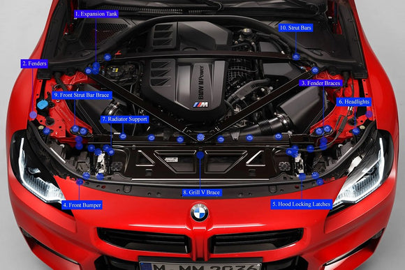 Downstar G8X M2 / M3 / M4 Titanium Billet Dress Up Hardware Kit