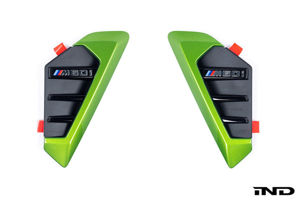 BMW G05 X5 M60i Shadowline Side Air Vent Trim Set