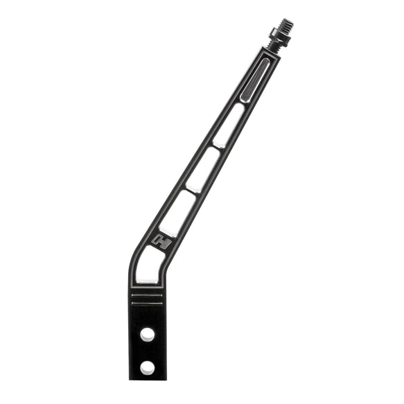 HURST ALUMINUM SHIFT HANDLE. BLACK. BENT. 10 L