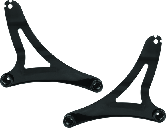 Kuryakyn Fixed Mounts Multi-Purpose Driver & Passenger Backrest 14-22 Indian Models Black