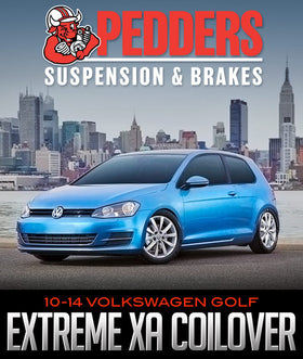 PEDDERS SUSPENSION EXTREME XA - REMOTE CANISTER COILOVER KIT: 2010–2014 VOLKSWAGEN GOLF - 0