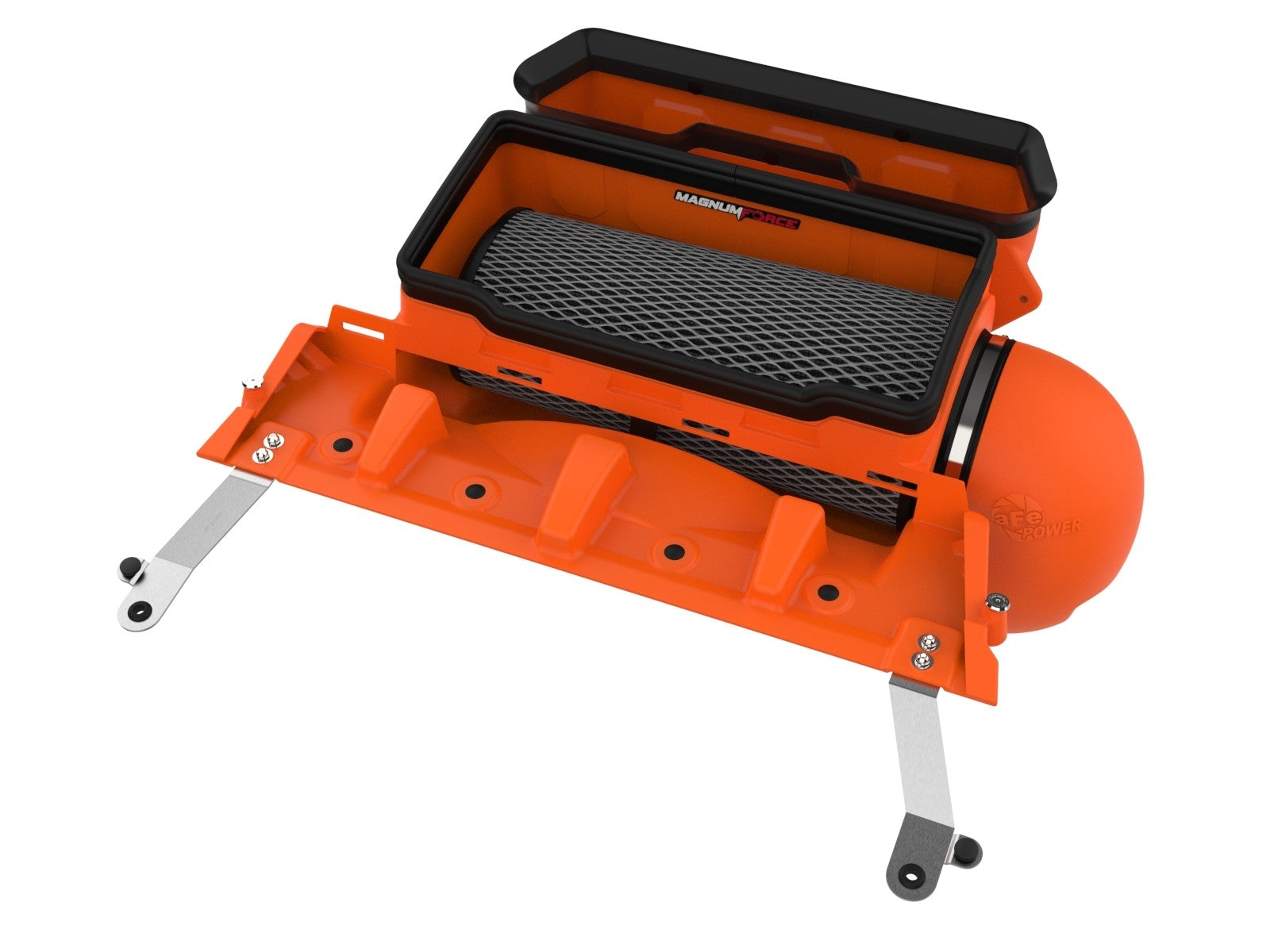 Magnum FORCE Stage-2 Orange Edition Cold Air Intake System w/ Black Pro 5R Filter RAM 1500 TRX 21-23 V8-6.2L (sc)