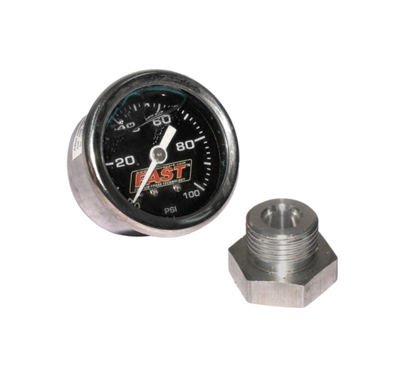 FAST LSX/LSXR/LSXRT 0-100 PSI EFI Fuel Pressure Gauge Kit