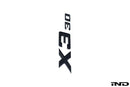IND G45 X3 30 Painted Trunk Emblem - Gloss Black-4